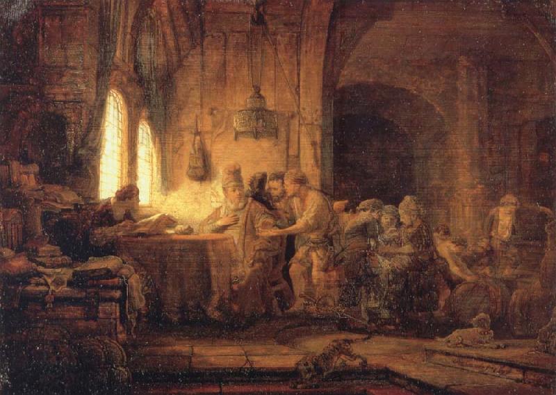 REMBRANDT Harmenszoon van Rijn The Parable of the Labourers in the Vineyard oil painting picture